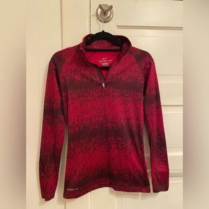 Nike ‘just do it' pattern, 1/4 zip, therma- fit, thumb holes, Size S